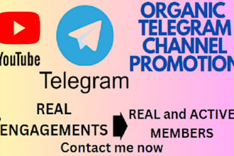 promote your telegram channel organically to niche, active users for real growth