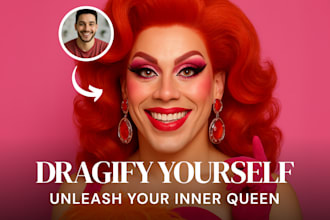 create a drag queen portrait based on your photo using ai