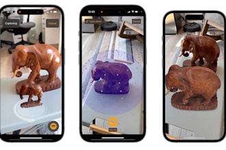 develop custom ar app, 3d lidar scanner app like polycam, qlone, scaniverse