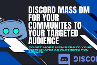 send discord mass dms, facebook, telegram, instagram mass dms to targeted server