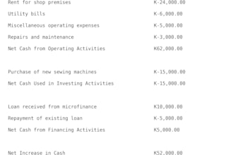 create a cash flow analysis