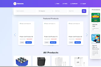 build responsive website using django react HTML