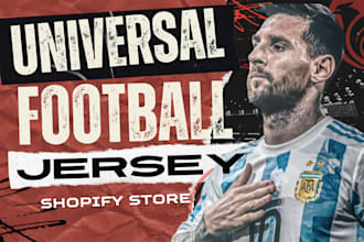 design universal football jersey shopify store wordpress football jersey website
