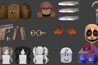 design 3d roblox ugc accessories, roblox wearable maps ugc model roblox clothing