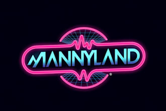 create a dj or streamer logo by hand