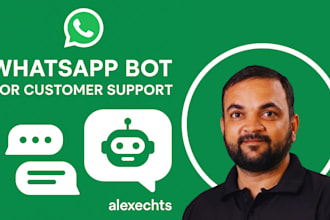develop a whatsapp business chatbot for customer support whatsapp automation