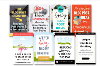 design eye catching pinterest pins