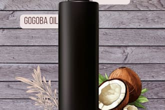 design an advertising banner for a hair or skin care product