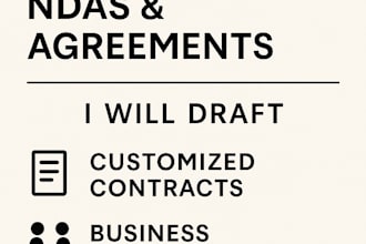 draft legal contracts, ndas, and agreements for your business