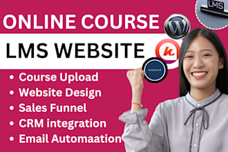 build educational online kajabi course lms website online school thinkific