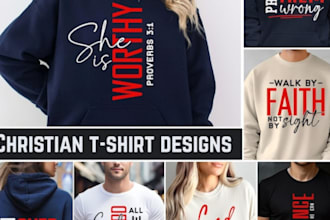 do custom minimalist bible verse t shirt designs  for your etsy clothing brand