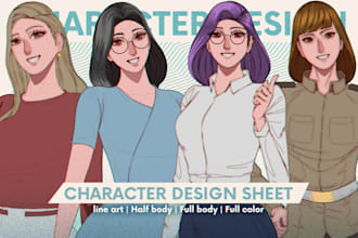 create custom manhwa characters for your comic, story, or visual novel
