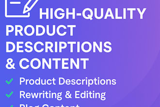 write product descriptions or short content using ai tools