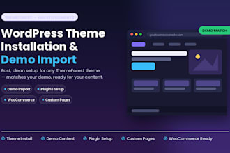 install your themeforest wordpress theme with demo import