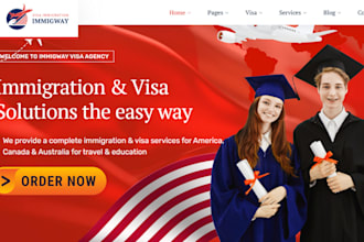 build immigration website visa application consultation website law firm website