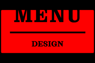 menu design bifold trifold food menu restaurant one pager brochure design