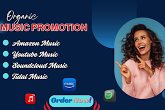 do viral amazon youtube soundcloud  tidal music promotion to boost listeners