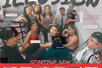 design a y2k aesthetic band poster for you