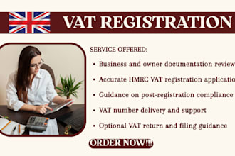 handle your UK vat registration for amazon, ebay, temu, or shopify store