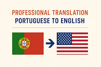 fluent portuguese and english translator