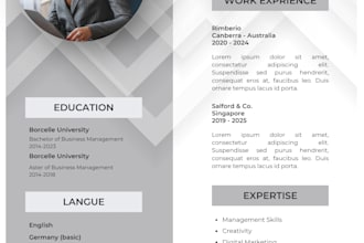 create resume, cover letter and CV