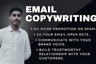 write sales email copywriting and email copy for you
