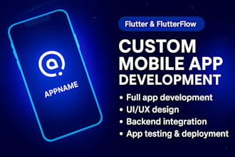 do custom mobile app development services using flutter,  flutterflow frameworks