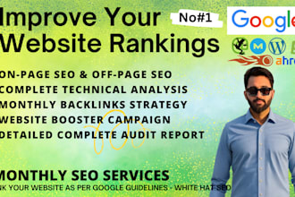 do monthly SEO, fix onpage, technical and offpage