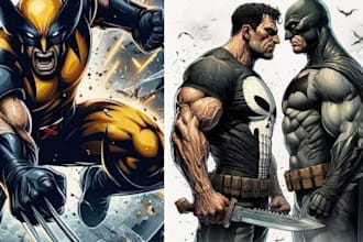 do comic book illustration manga character design storyboard anime book cover