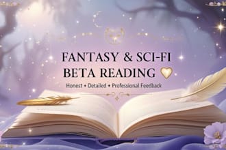 be your or sci fi beta reader with honest e professional feedback