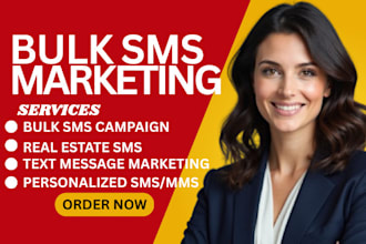 send bulk SMS marketing campaign, text message, real estate bulk SMS with twilio