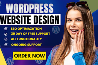 build responsive wordpress website design and web design