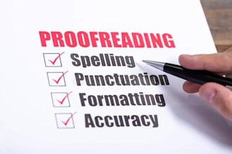 proofread your book, blog, or paper