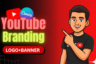 design a professional youtube channel branding kit