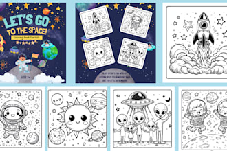 create coloring books and images ready to sell on amazon KDP
