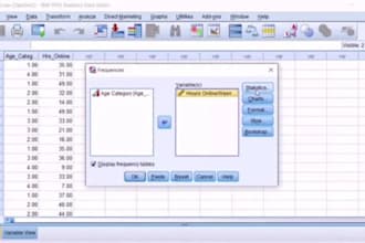 do statistical data analysis, spss data analysis, stata, projects, reports
