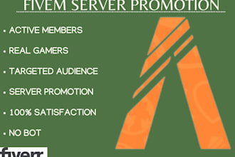 do organic fivem server promotion discord server boost fivem players