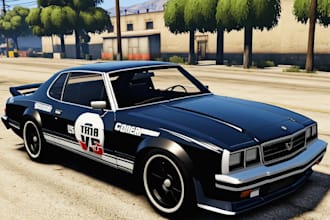 design custom livery of police, ems, cars of fivem