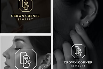 do modern luxury fashion jewelry boutique signature clothing  logo design