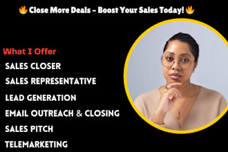 be your sales closer sales representative online sales lead deal development