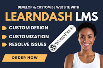 build wordpress lms website with learndash, tutor lms, masterstudy buddyboss