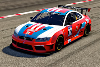 design your car livery wrap on iracing, assetto corsa, rf2, simracing