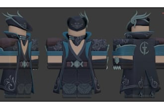create a 3d modelled or armor for roblox