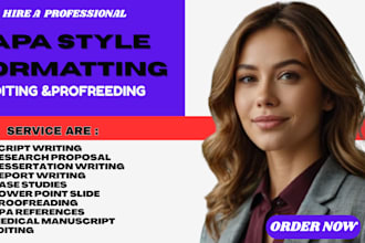 write, proofread, edit, format in apa 7 and figures in apa style