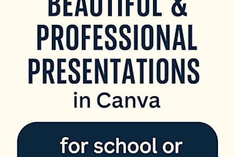 design professional presentations in canva for school or business