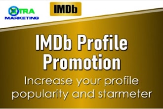 promote imdb profile, imdb page, movie rating to increase the start meter