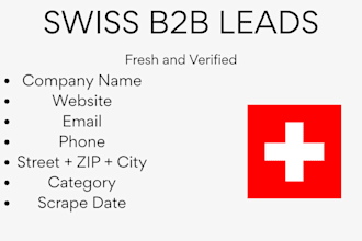 provide fresh swiss b2b leads for marketing