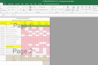 design and automate your data in excel spreadsheet