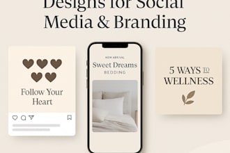 design professional canva images for social media, branding or print