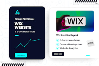 wix website design, redesign wix website, wix online store
